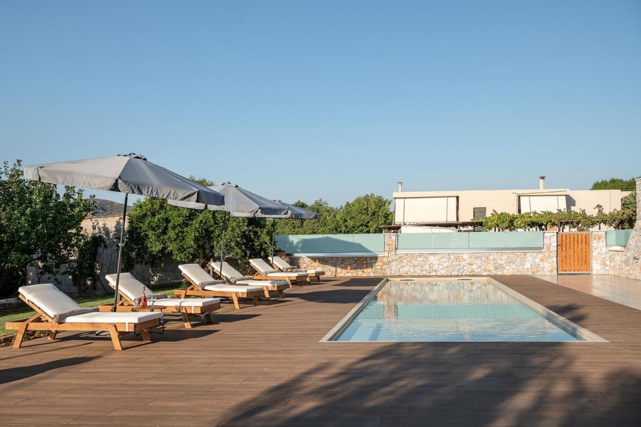 Villa Enny, 3 Bd With Private Heated Pool Agia  Extérieur photo