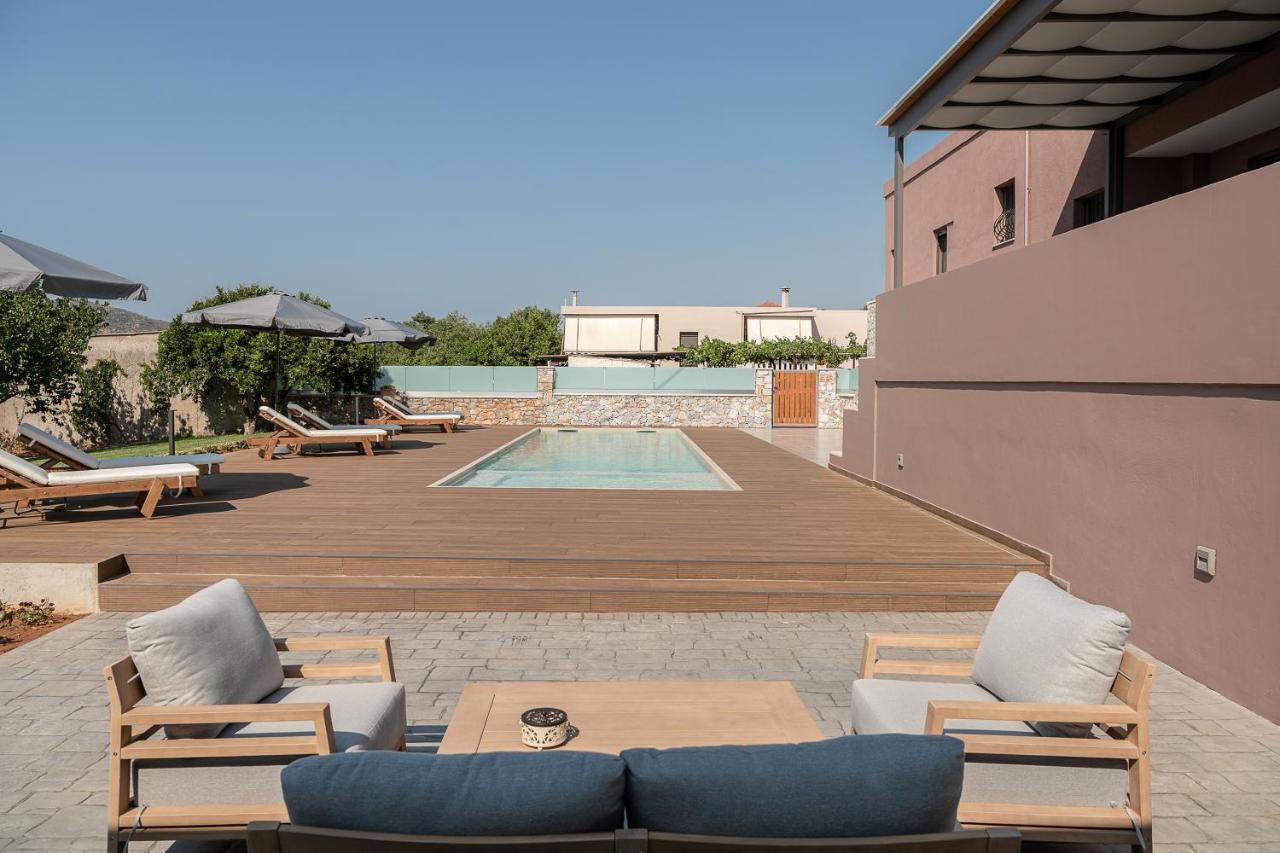 Villa Enny, 3 Bd With Private Heated Pool Agia  Extérieur photo