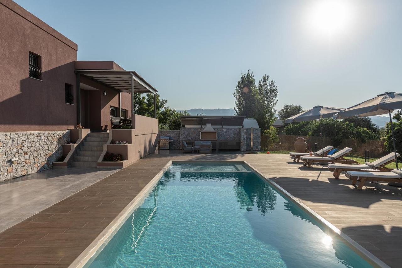 Villa Enny, 3 Bd With Private Heated Pool Agia  Extérieur photo