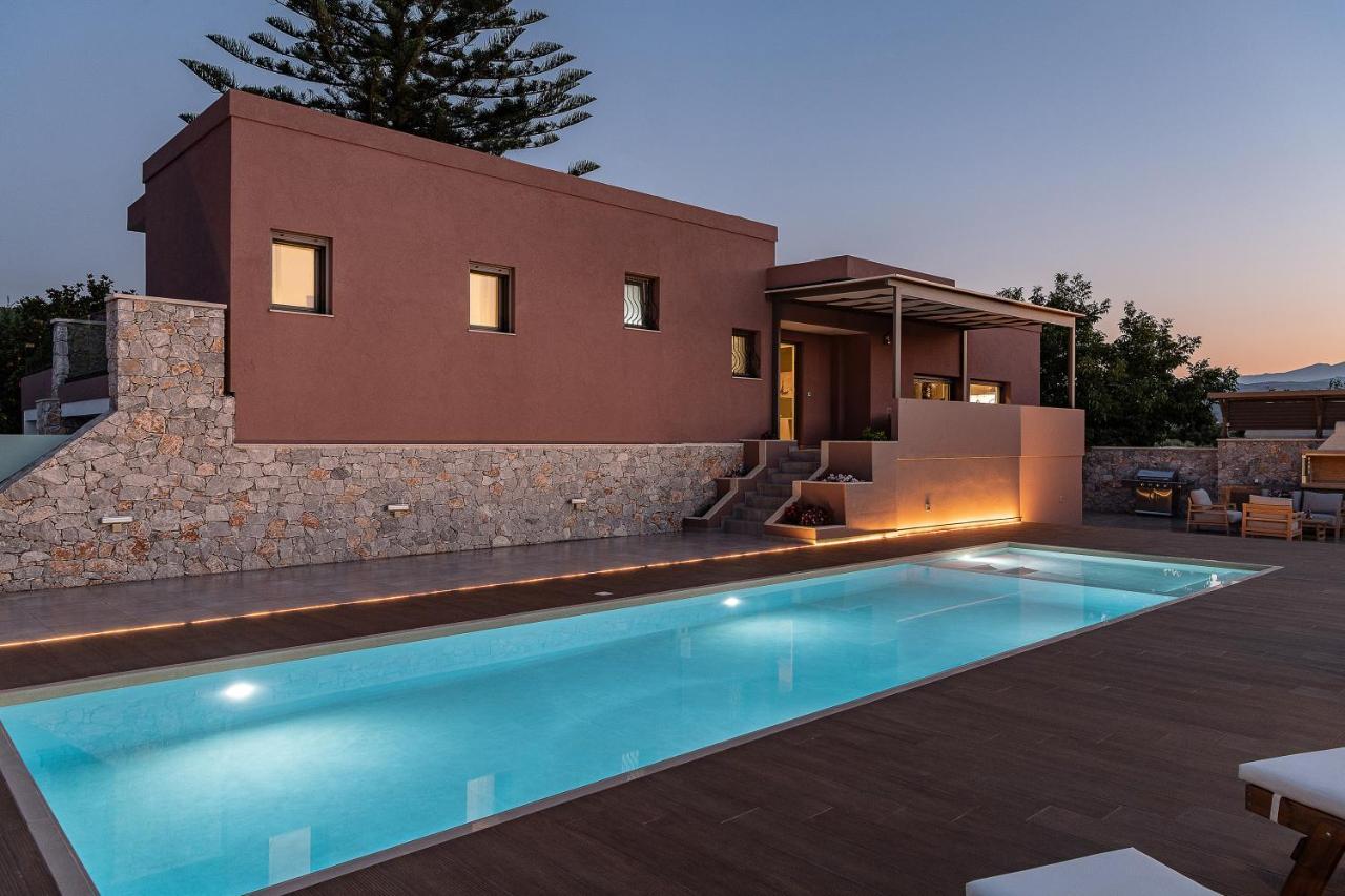 Villa Enny, 3 Bd With Private Heated Pool Agia  Extérieur photo