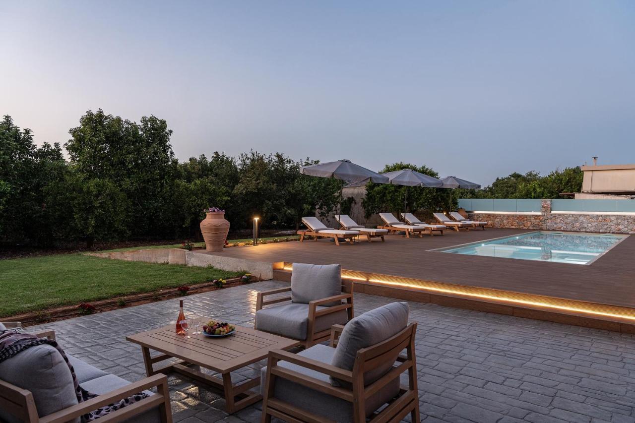 Villa Enny, 3 Bd With Private Heated Pool Agia  Extérieur photo